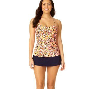 **Anne Cole** Women's Twist Front Bandeaukini Swim Top XS NWT